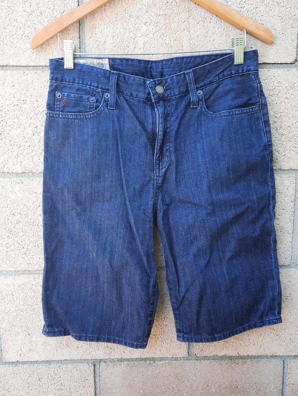 Polo Ralph Lauren Boy's Denim Jean Shorts Size 18 Dark Blue Classic